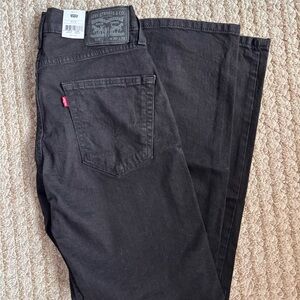 NWT! Levi's 514 Men's Black Straight Jeans 30x32